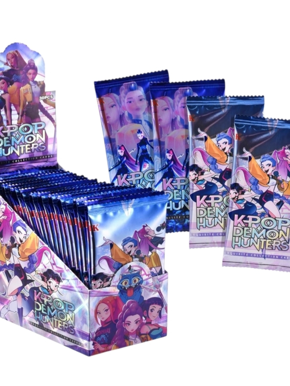 K-Pop Demon Hunters Trading Card Booster Packs - 5 Pack Set